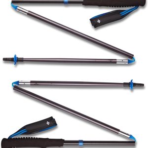 Black Diamond Distance Z Trekking and Running Poles, Pair of Foldable, Lightweight, Fixed Length Aluminum Hiking Poles