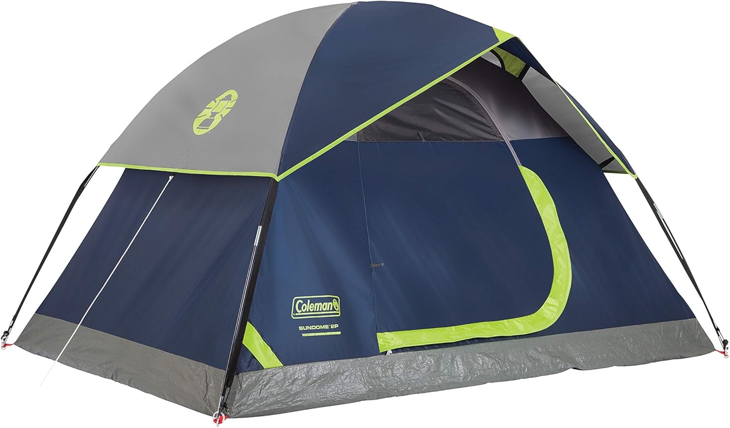 Coleman Sundome 2/3/4/6 Person Weatherproof Tent with Rainfly, Ventilated Tent Sets Up in 10 Mins