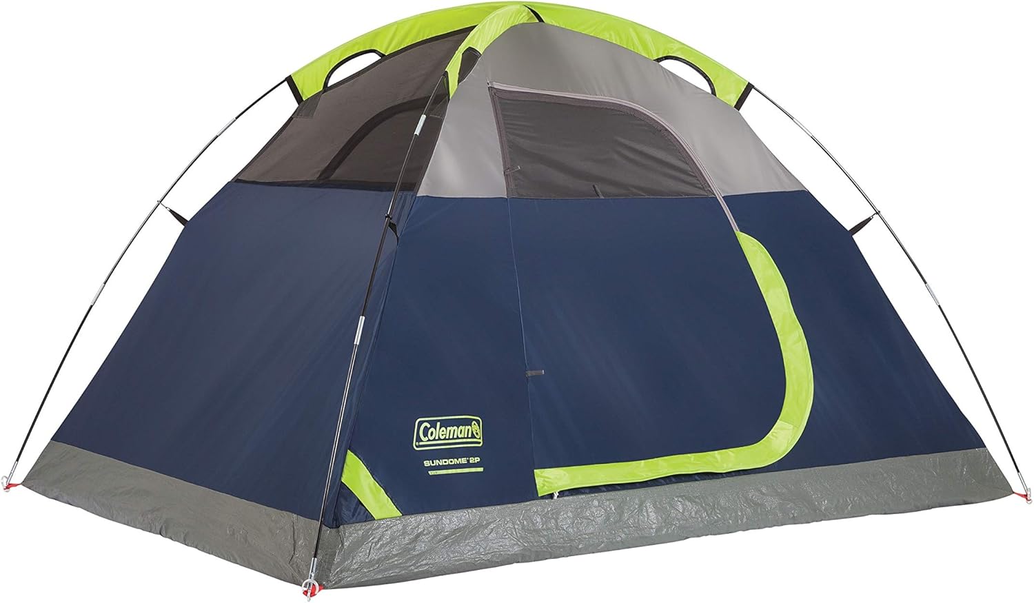 Coleman Sundome 2/3/4/6 Person Weatherproof Tent with Rainfly, Ventilated Tent Sets Up in 10 Mins - Image 2