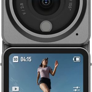 DJI Action 2 Dual-Screen Combo (32GB) WITHOUT Magnetic Protective Case, 4K Action Camera with Dual OLED Touchscreens, 155° FOV, Magnetic Attachments, Stabilization, Underwater Camera Ideal